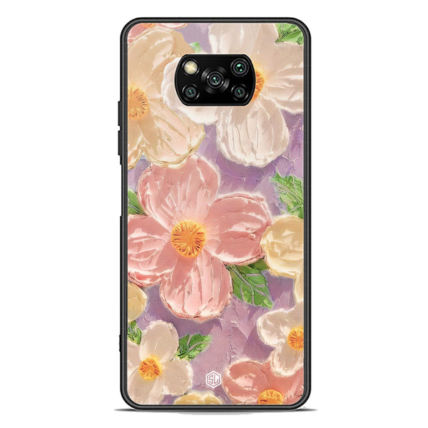 Floral Series Soft Phone Case - Premium Glass Case - Design 11 - Xiaomi Poco X3