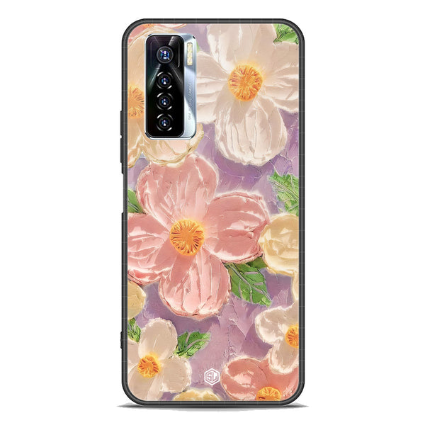 Floral Series Soft Phone Case - Premium Glass Case - Design 11 - Tecno Camon 17 Pro