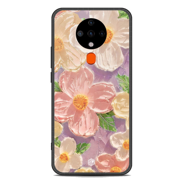 Floral Series Soft Phone Case - Premium Glass Case - Design 11 - Tecno Spark 6