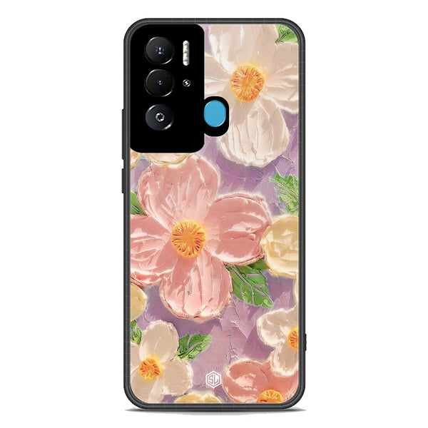 Floral Series Soft Phone Case - Premium Glass Case - Design 11 - Tecno Pova Neo
