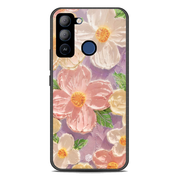Floral Series Soft Phone Case - Premium Glass Case - Design 11 - Tecno Pop 5 LTE