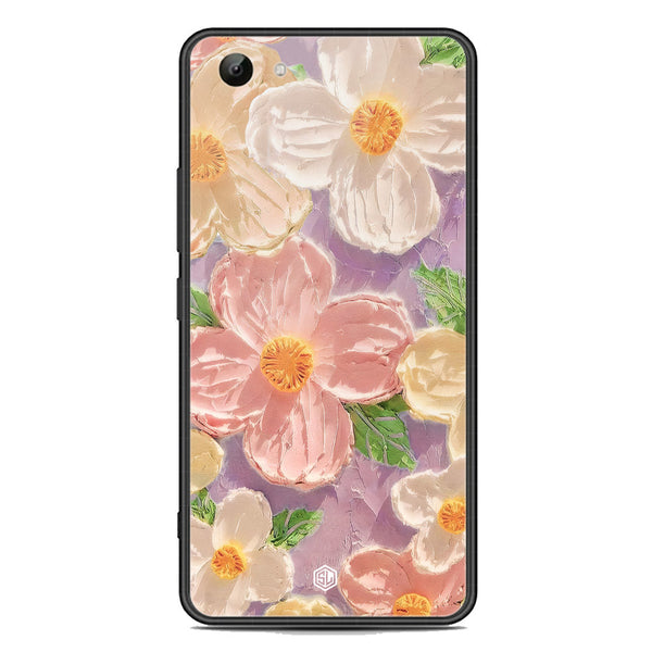 Floral Series Soft Phone Case - Premium Glass Case - Design 11 - Vivo Y81