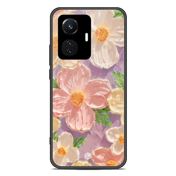 Floral Series Soft Phone Case - Premium Glass Case - Design 11 - Vivo Y55 4G