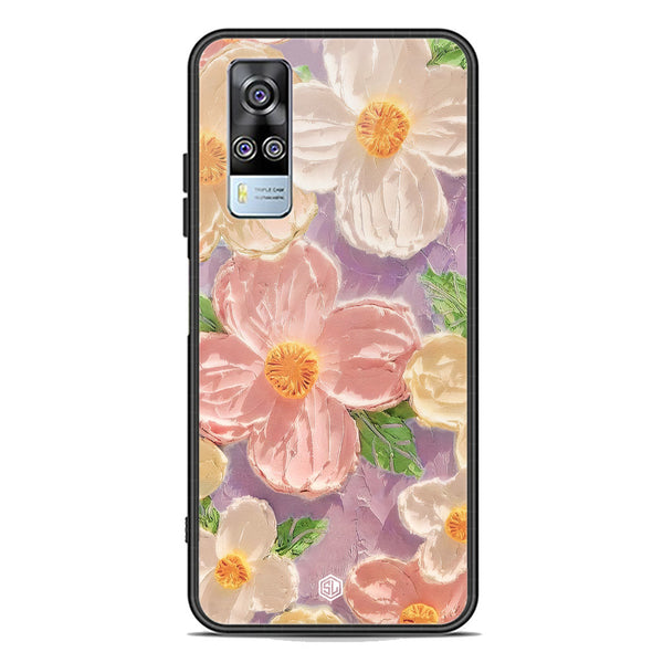 Floral Series Soft Phone Case - Premium Glass Case - Design 11 - Vivo Y51 (2020 December)