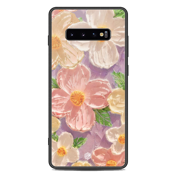 Floral Series Soft Phone Case - Premium Glass Case - Design 11 - Samsung Galaxy S10 Plus