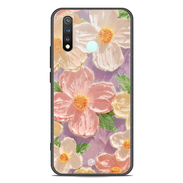 Floral Series Soft Phone Case - Premium Glass Case - Design 11 - Vivo Y19