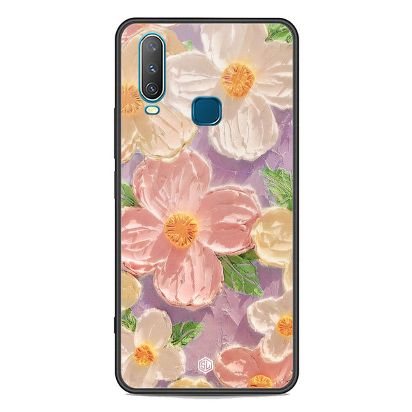 Floral Series Soft Phone Case - Premium Glass Case - Design 11 - Vivo Y17
