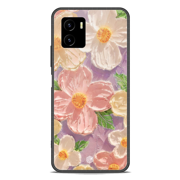 Floral Series Soft Phone Case - Premium Glass Case - Design 11 - Vivo Y15a