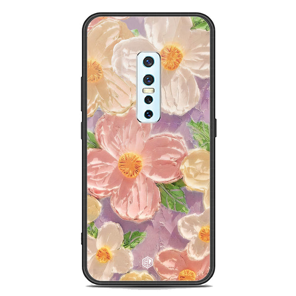 Floral Series Soft Phone Case - Premium Glass Case - Design 11 - Vivo V17 Pro