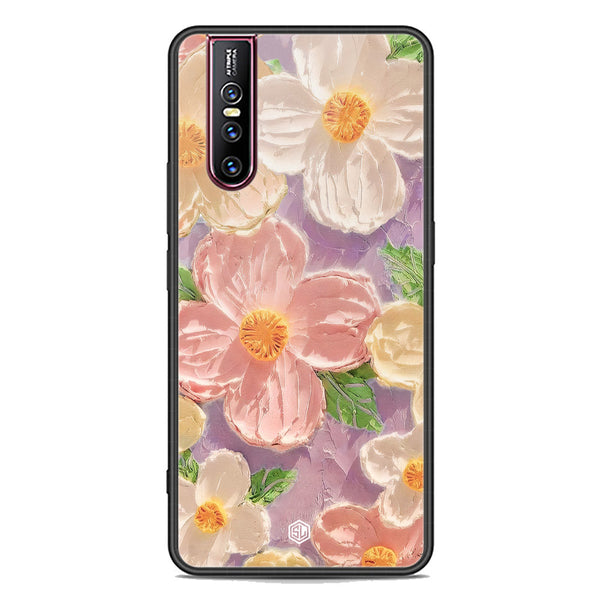 Floral Series Soft Phone Case - Premium Glass Case - Design 11 - Vivo V15 Pro
