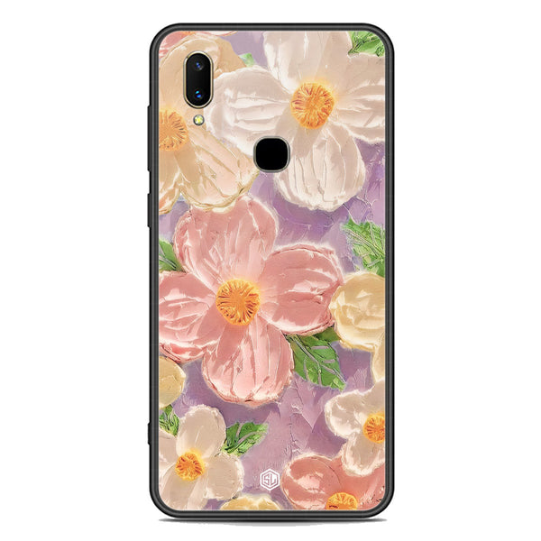 Floral Series Soft Phone Case - Premium Glass Case - Design 11 - Vivo V11 Pro