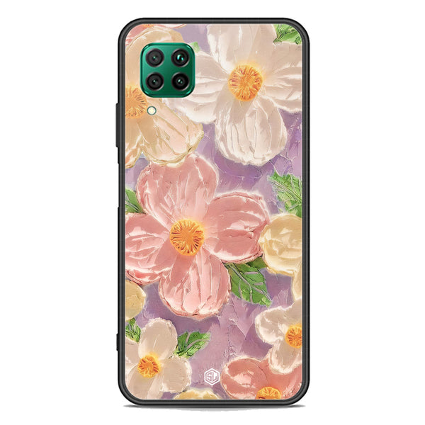 Floral Series Soft Phone Case - Premium Glass Case - Design 11 - Huawei P40 lite