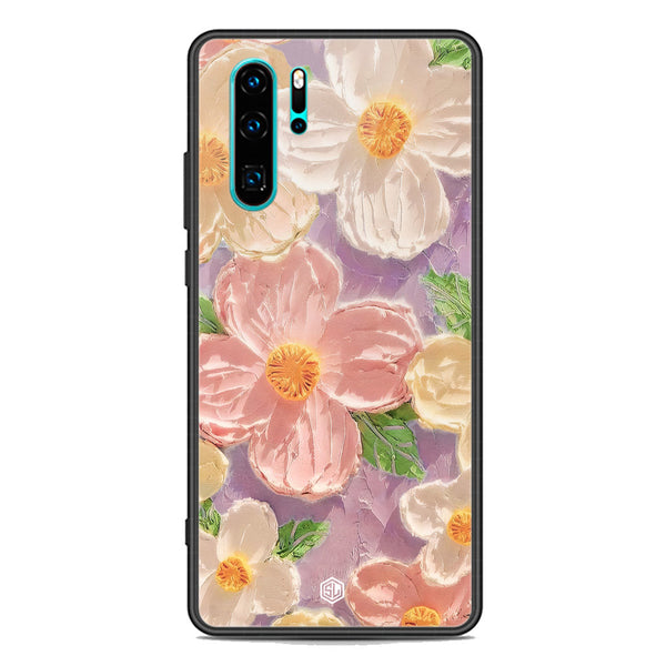 Floral Series Soft Phone Case - Premium Glass Case - Design 11 - Huawei P30 Pro