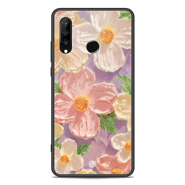 Floral Series Soft Phone Case - Premium Glass Case - Design 11 - Huawei Nova 4e
