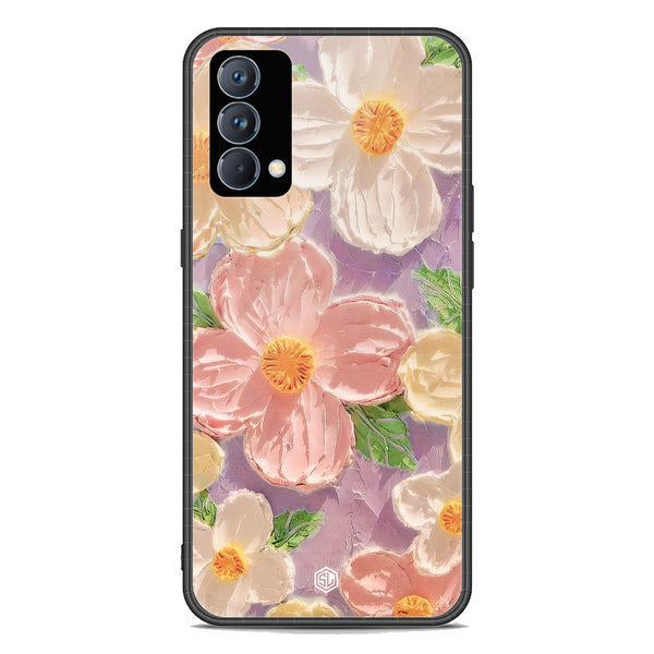 Floral Series Soft Phone Case - Premium Glass Case - Design 11 - Realme GT Master