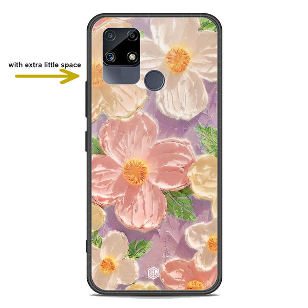 Floral Series Soft Phone Case - Premium Glass Case - Design 11 - Realme C15