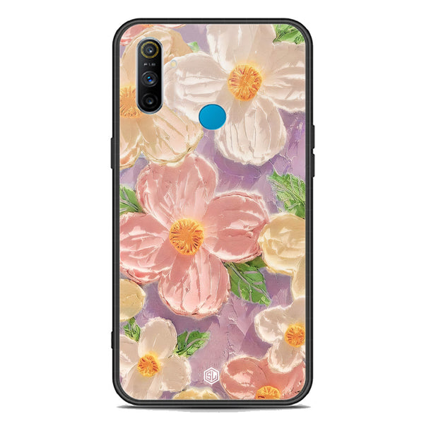 Floral Series Soft Phone Case - Premium Glass Case - Design 11 - Realme C3