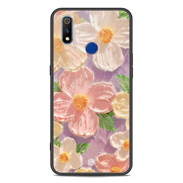 Floral Series Soft Phone Case - Premium Glass Case - Design 11 - Realme 3i