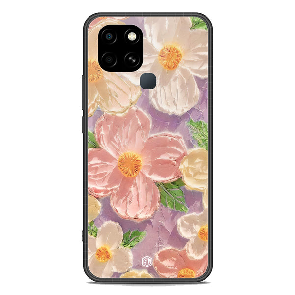 Floral Series Soft Phone Case - Premium Glass Case - Design 11 - Infinix Smart 6