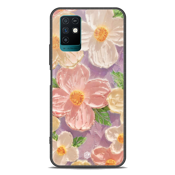Floral Series Soft Phone Case - Premium Glass Case - Design 11 - Infinix Note 10