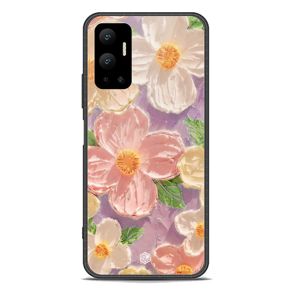 Floral Series Soft Phone Case - Premium Glass Case - Design 11 - Infinix Hot 12