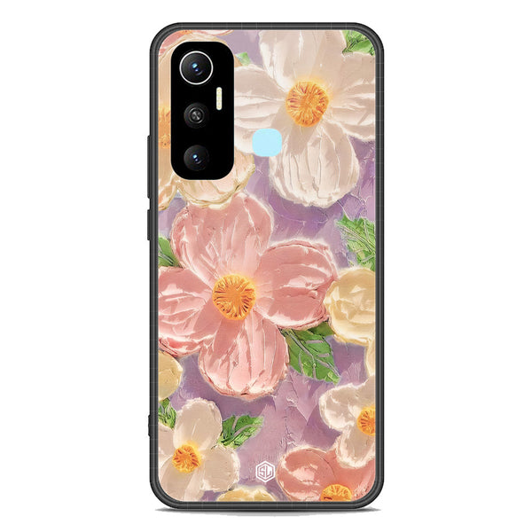 Floral Series Soft Phone Case - Premium Glass Case - Design 11 - Infinix Hot 11