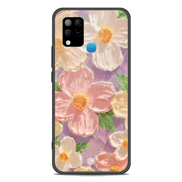 Floral Series Soft Phone Case - Premium Glass Case - Design 11 - Infinix Hot 10S