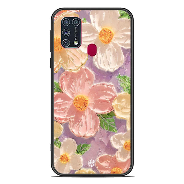 Floral Series Soft Phone Case - Premium Glass Case - Design 11 - Samsung Galaxy M31