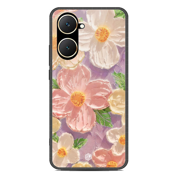 Floral Series Soft Phone Case - Premium Glass Case - Design 11 - Vivo Y03
