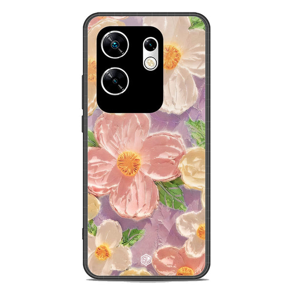 Floral Series Soft Phone Case - Premium Glass Case - Design 11 - Infinix Zero 30 4G