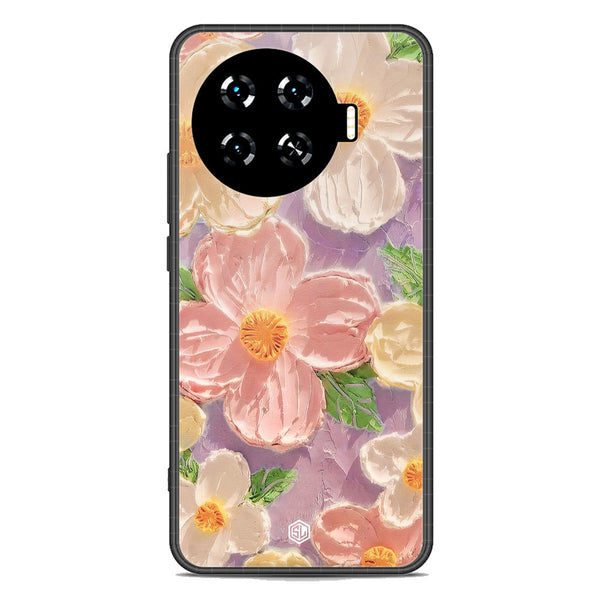 Floral Series Soft Phone Case - Premium Glass Case - Design 11 - Tecno Spark 20 Pro Plus