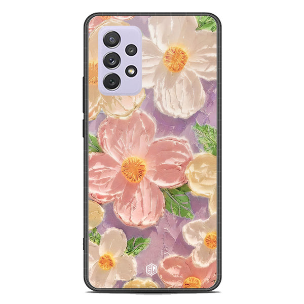 Floral Series Soft Phone Case - Premium Glass Case - Design 11 - Samsung Galaxy A72