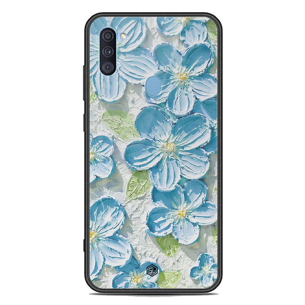 Floral Series Soft Phone Case - Premium Glass Case - Design 12 - Samsung Galaxy A11