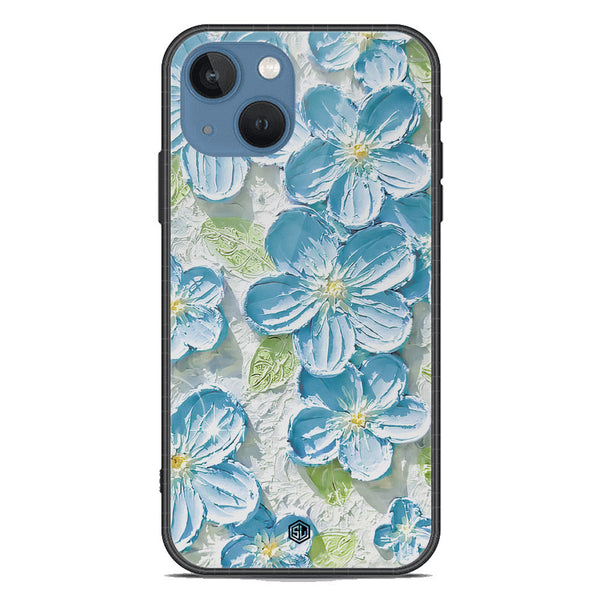 Floral Series Soft Phone Case - Premium Glass Case - Design 12 - iPhone 13