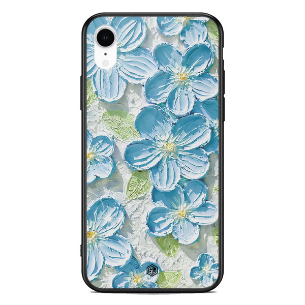 Floral Series Soft Phone Case - Premium Glass Case - Design 12 - iPhone XR