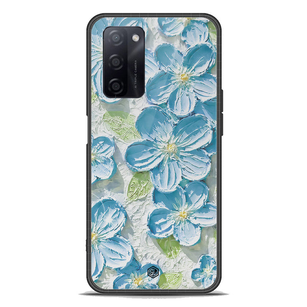 Floral Series Soft Phone Case - Premium Glass Case - Design 12 - Oppo A55s
