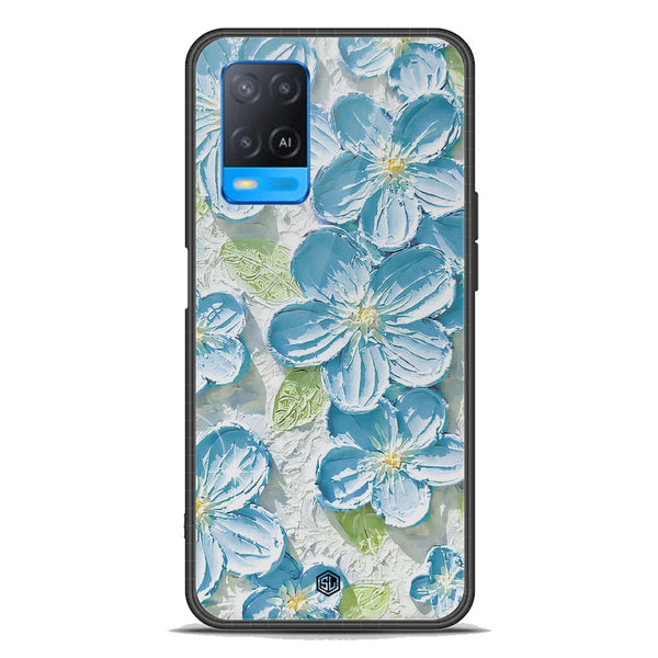 Floral Series Soft Phone Case - Premium Glass Case - Design 12 - Oppo A55 4G