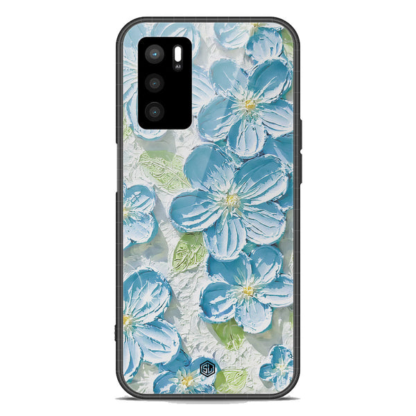 Floral Series Soft Phone Case - Premium Glass Case - Design 12 - Oppo A16