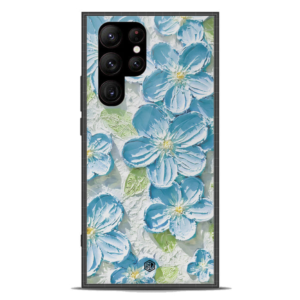 Floral Series Soft Phone Case - Premium Glass Case - Design 12 - Samsung Galaxy S23 Ultra 5G