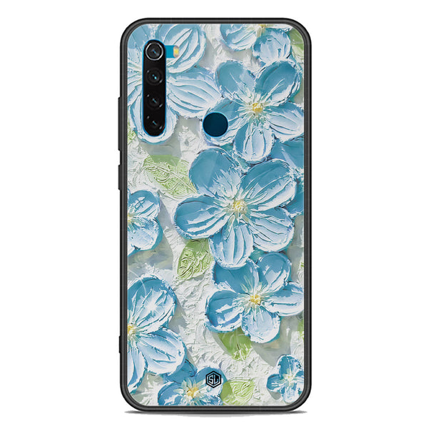 Floral Series Soft Phone Case - Premium Glass Case - Design 12 - Xiaomi Redmi Note 8 2021
