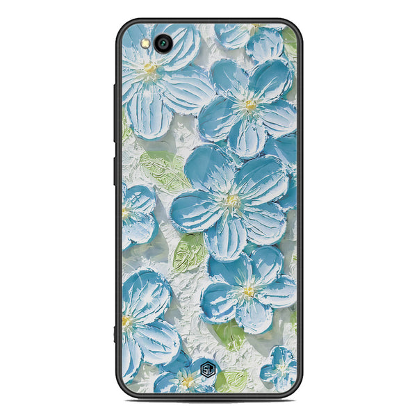 Floral Series Soft Phone Case - Premium Glass Case - Design 12 - Xiaomi Redmi Go