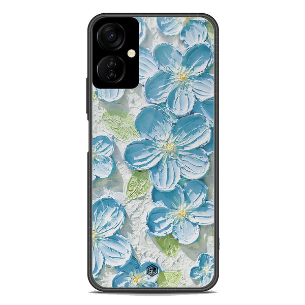 Floral Series Soft Phone Case - Premium Glass Case - Design 12 - Tecno Spark 9T