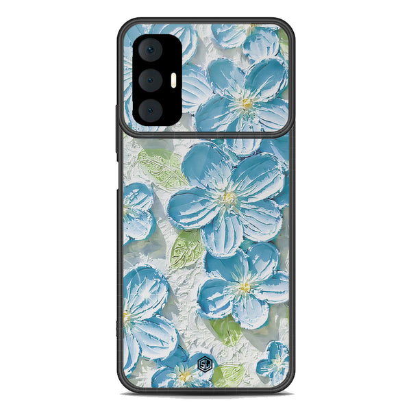Floral Series Soft Phone Case - Premium Glass Case - Design 12 - Tecno Spark 8 Pro
