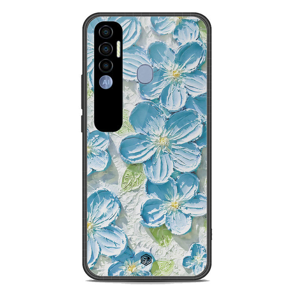 Floral Series Soft Phone Case - Premium Glass Case - Design 12 - Tecno Spark 7 Pro