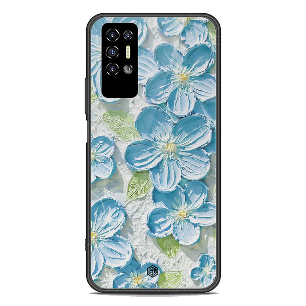 Floral Series Soft Phone Case - Premium Glass Case - Design 12 - Tecno Pova 2
