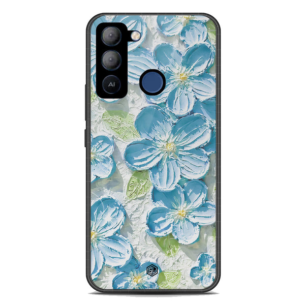 Floral Series Soft Phone Case - Premium Glass Case - Design 12 - Tecno Pop 5 LTE