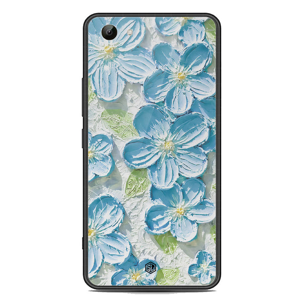 Floral Series Soft Phone Case - Premium Glass Case - Design 12 - Vivo Y81