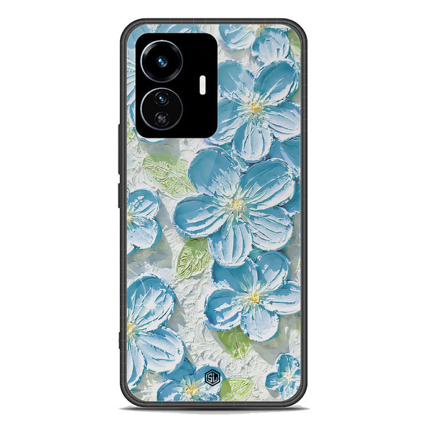 Floral Series Soft Phone Case - Premium Glass Case - Design 12 - Vivo Y77 5G