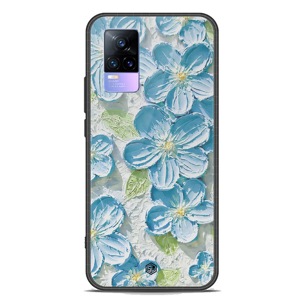 Floral Series Soft Phone Case - Premium Glass Case - Design 12 - Vivo Y73