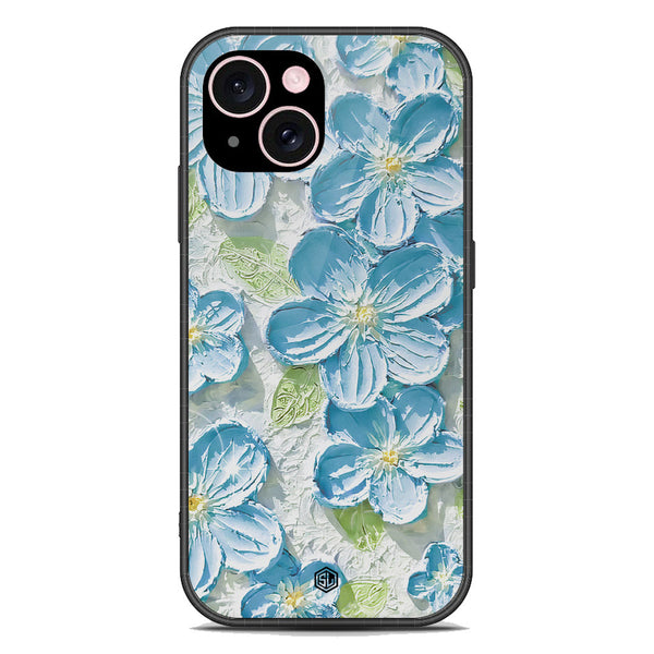 Floral Series Soft Phone Case - Premium Glass Case - Design 12 - iPhone 15 Plus